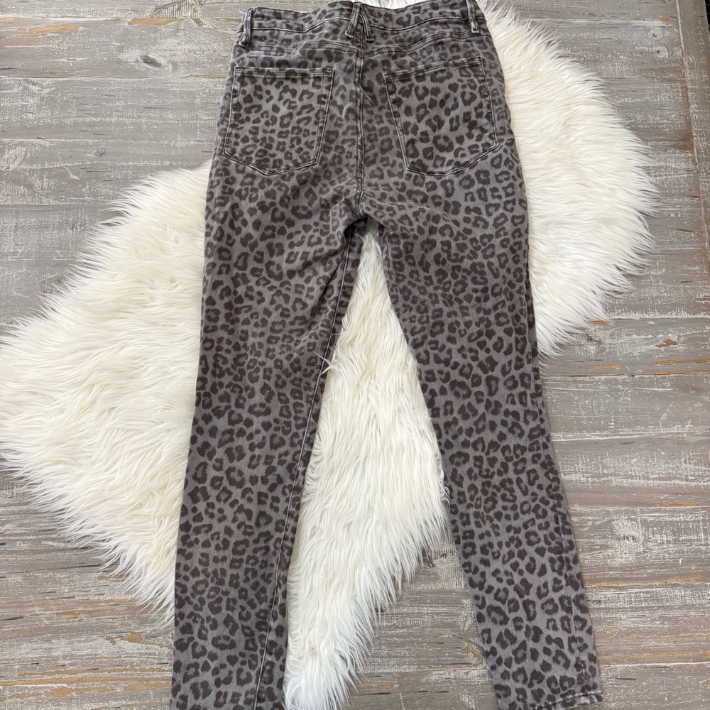 Good American Good Legs Leopard Grey Skinny Jeans Size 10/30 - Picture 6 of 6